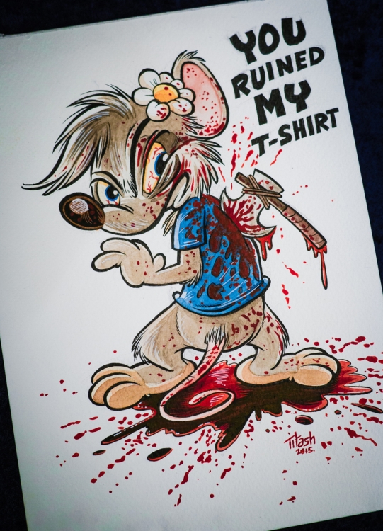 MaryMouse : You ruined my T-Shirt (by Titash)