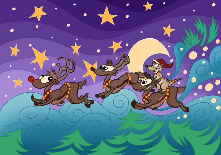 King Titash and his reindeer