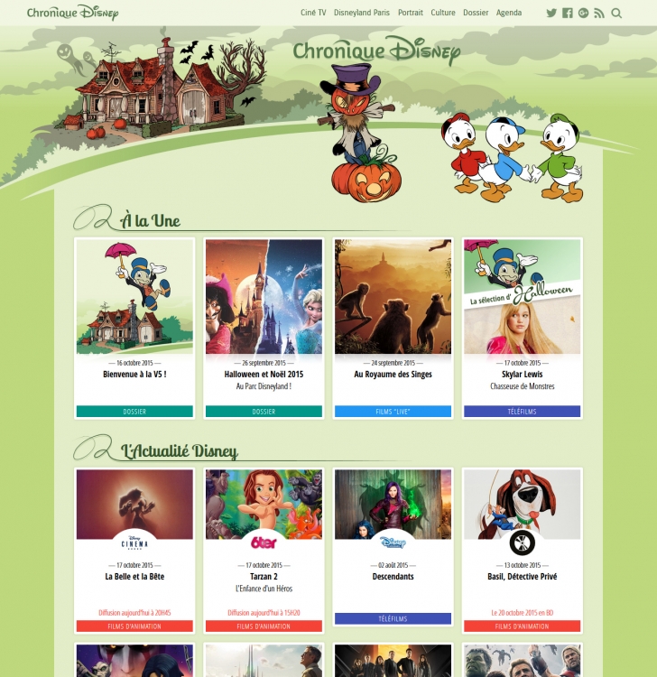 Chronique Disney V5 : Responsive Webdesign